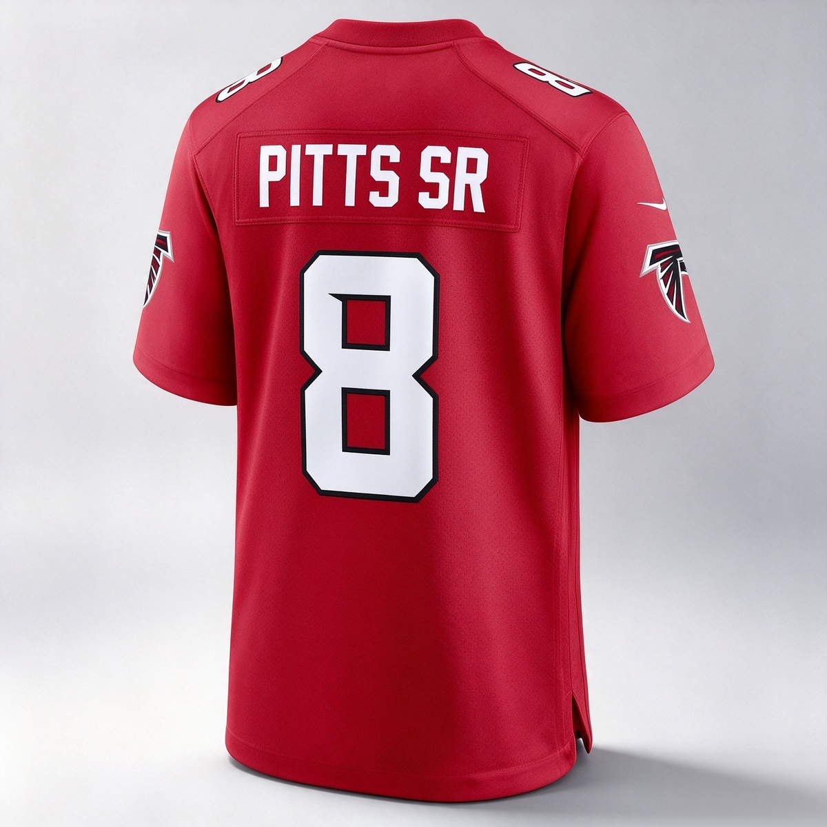 A.Falcons #8 Kyle Pitts Sr. Red Game Stitched Football American Jersey