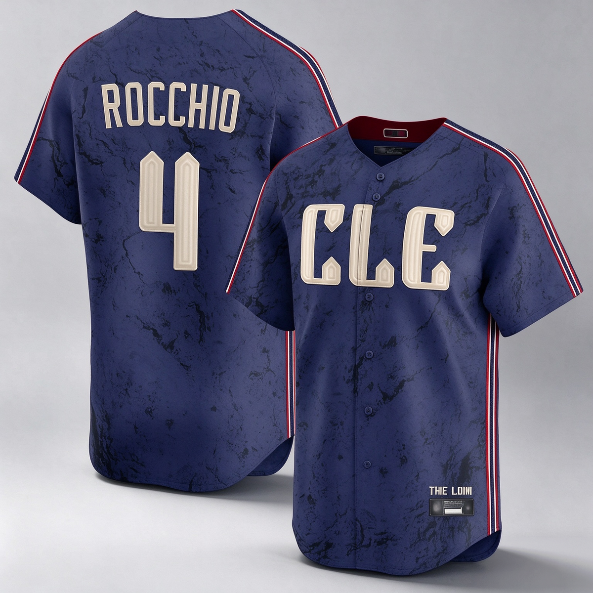 Cleveland Guardians #4 Brayan Rocchio Player Navy City Connect Limited Home Stitched Baseball Jersey