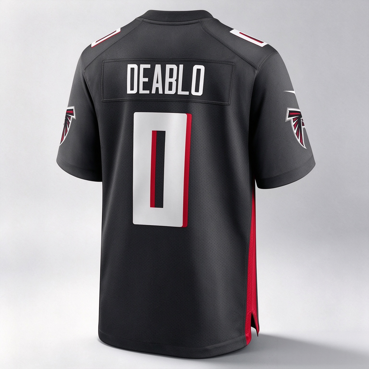 A.Falcons #0 Divine Deablo Black Team Game Stitched Football American Jersey