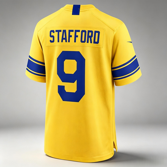 LA.Rams #9 Stafford Blue PHIN Game Stitched Jerseys