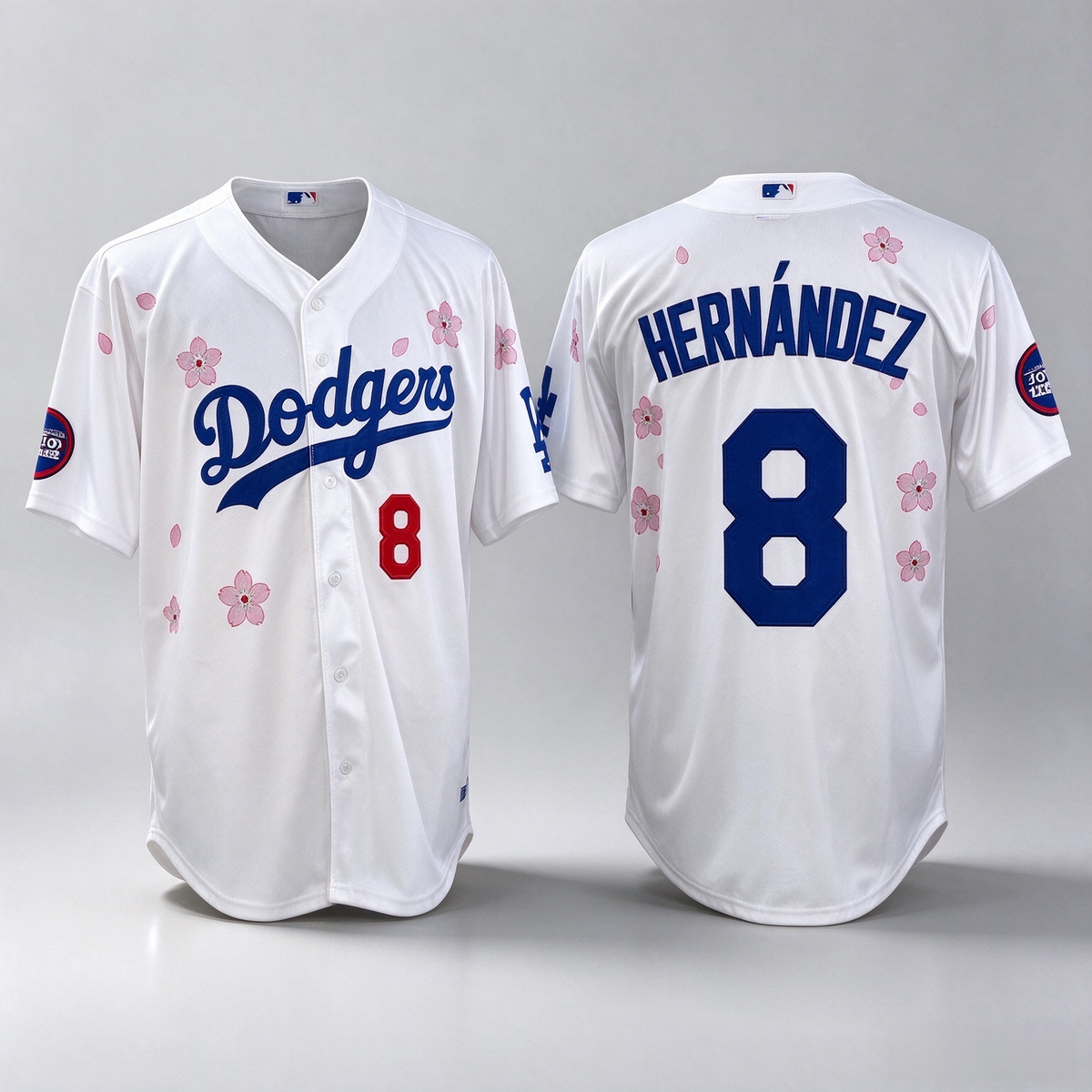 Los Angeles Dodgers #8 Enrique Hernández White 2025 Tokyo Series Limited Stitched Baseball Jersey