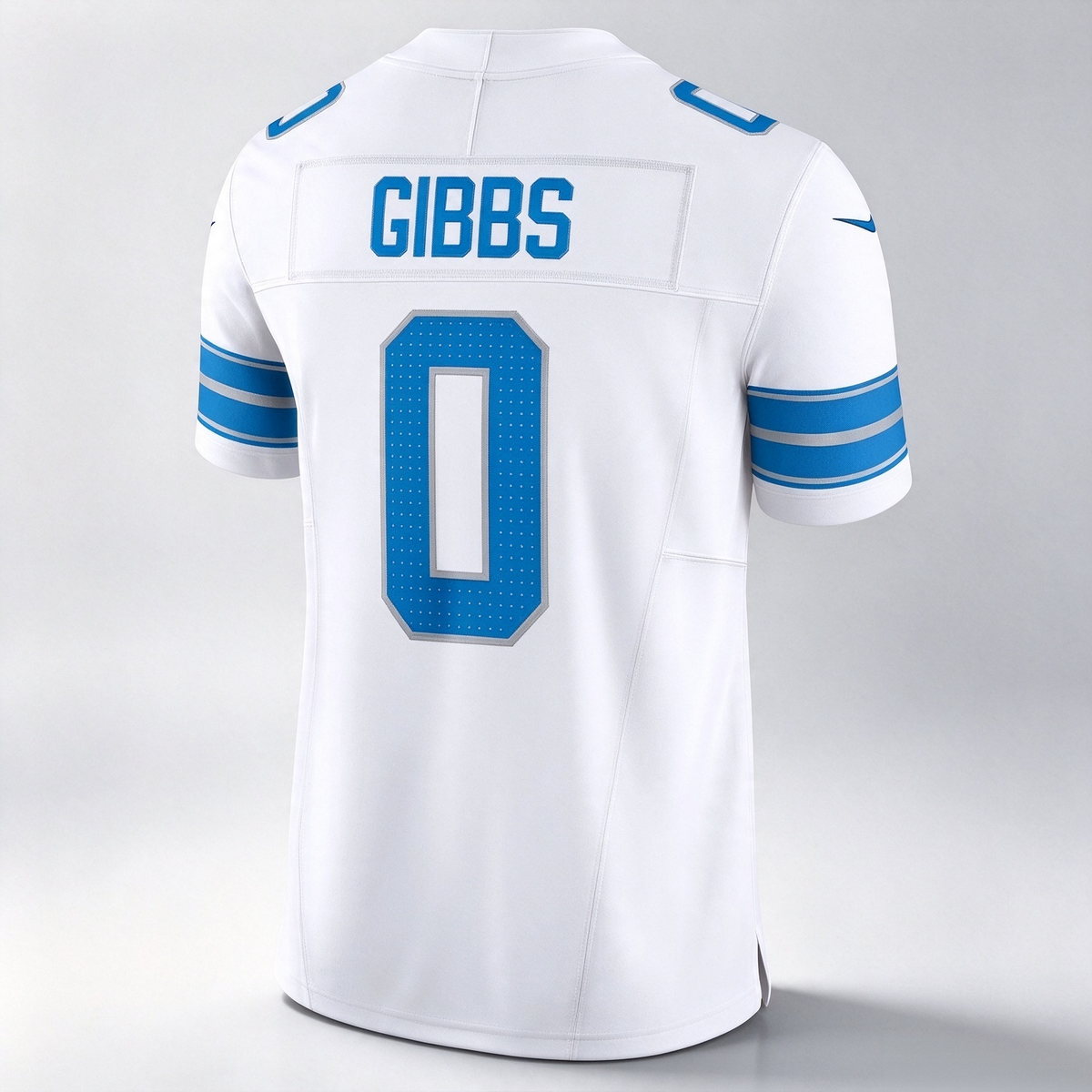 D.Lions #0 Jahmyr Gibbs White Vapor F.U.S.E. Limited Stitched Football American Jersey
