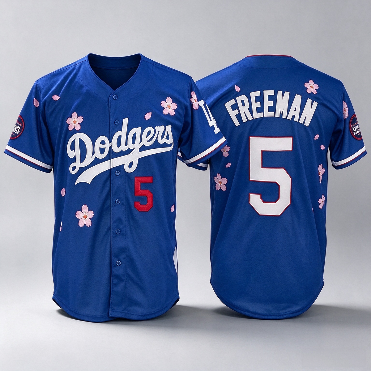 Los Angeles Dodgers #5 Freddie Freeman Royal 2025 Tokyo Series Limited Stitched Baseball Jersey