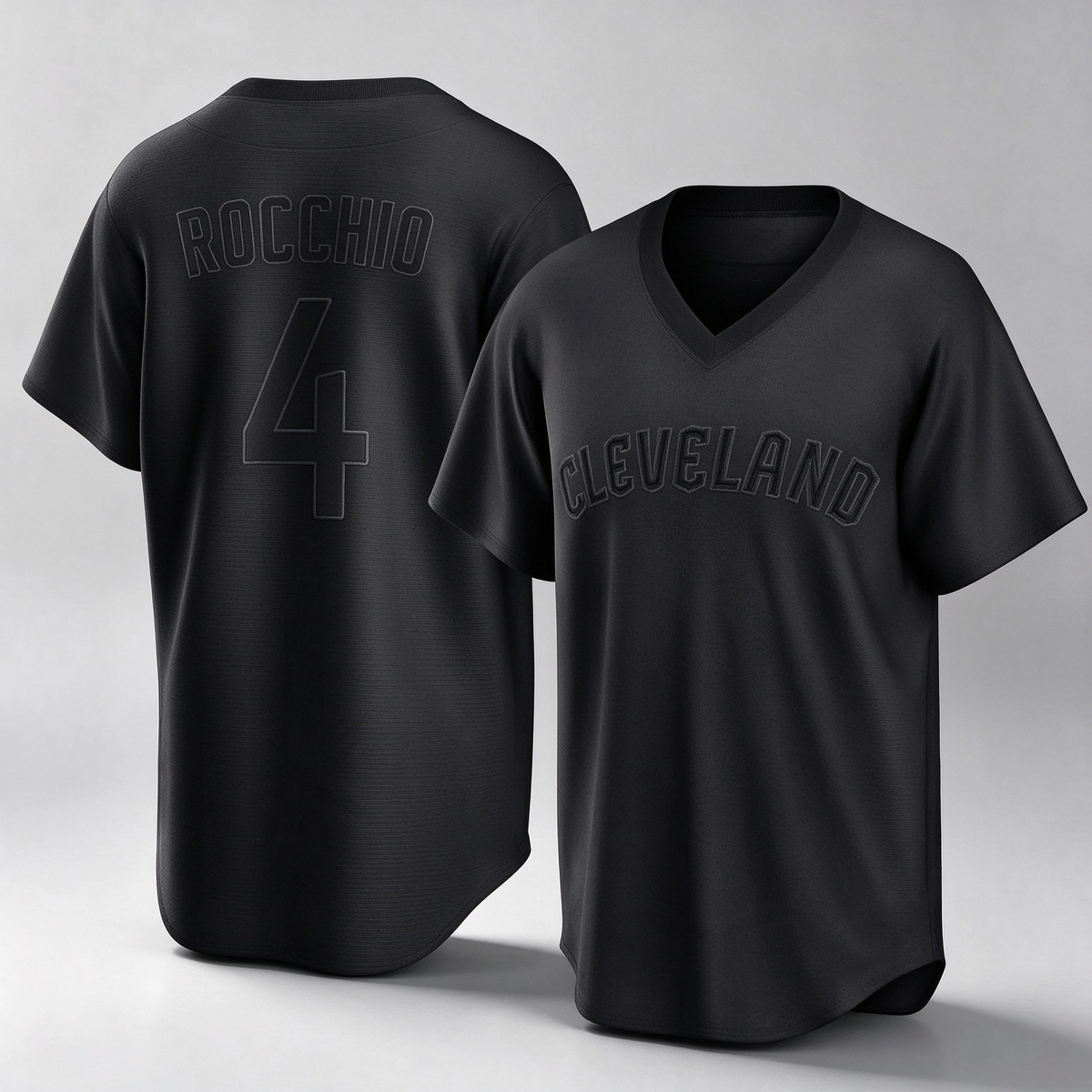 Cleveland Guardians #4 Brayan Rocchio Player Black Home Game Stitched Baseball Jersey