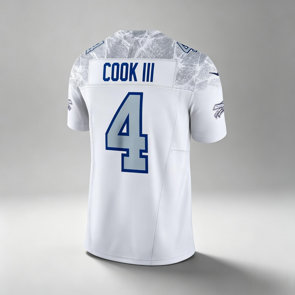 D.Cowboys #4 Cook III White PHIN Team Vapor F.U.S.E. Stitched Limited Jerseys