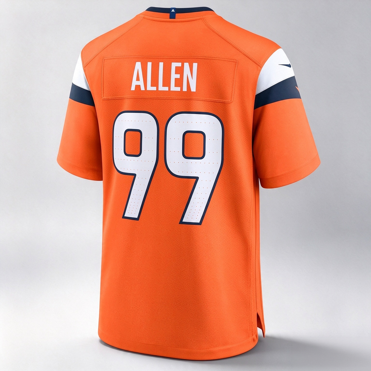 D.Broncos #99 Zach Allen Orange Team Game Stitched Football American Jersey