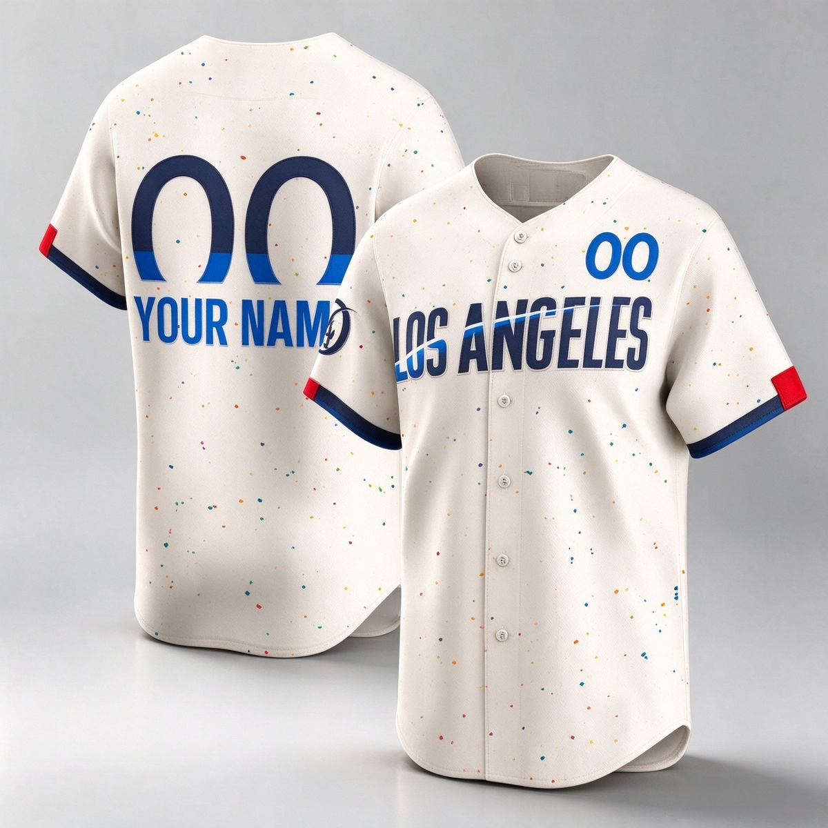 Custom Los Angeles Dodgers Active Player Cream 2024 City Connect Limited Stitched Baseball Jersey