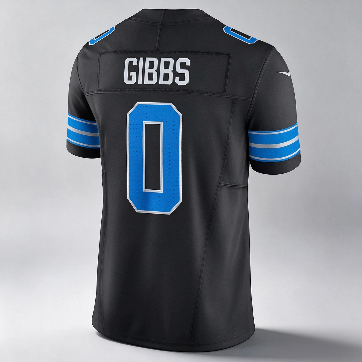 D.Lions #0 Jahmyr Gibbs Black 2nd Alternate Vapor F.U.S.E. Limited Stitched Football American Jersey
