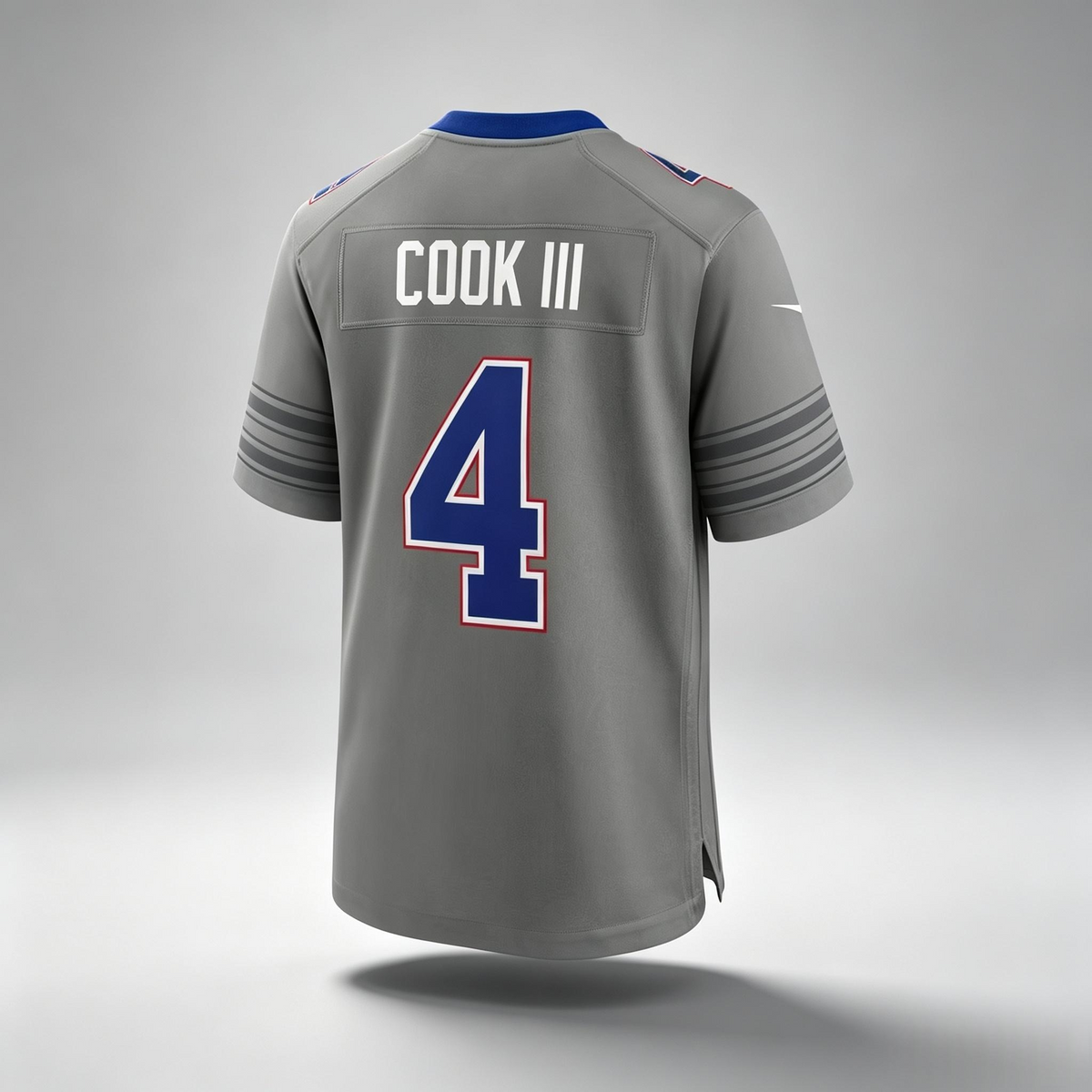 B.Bills #4 Cook III Gray PHIN Game Stitched Jerseys