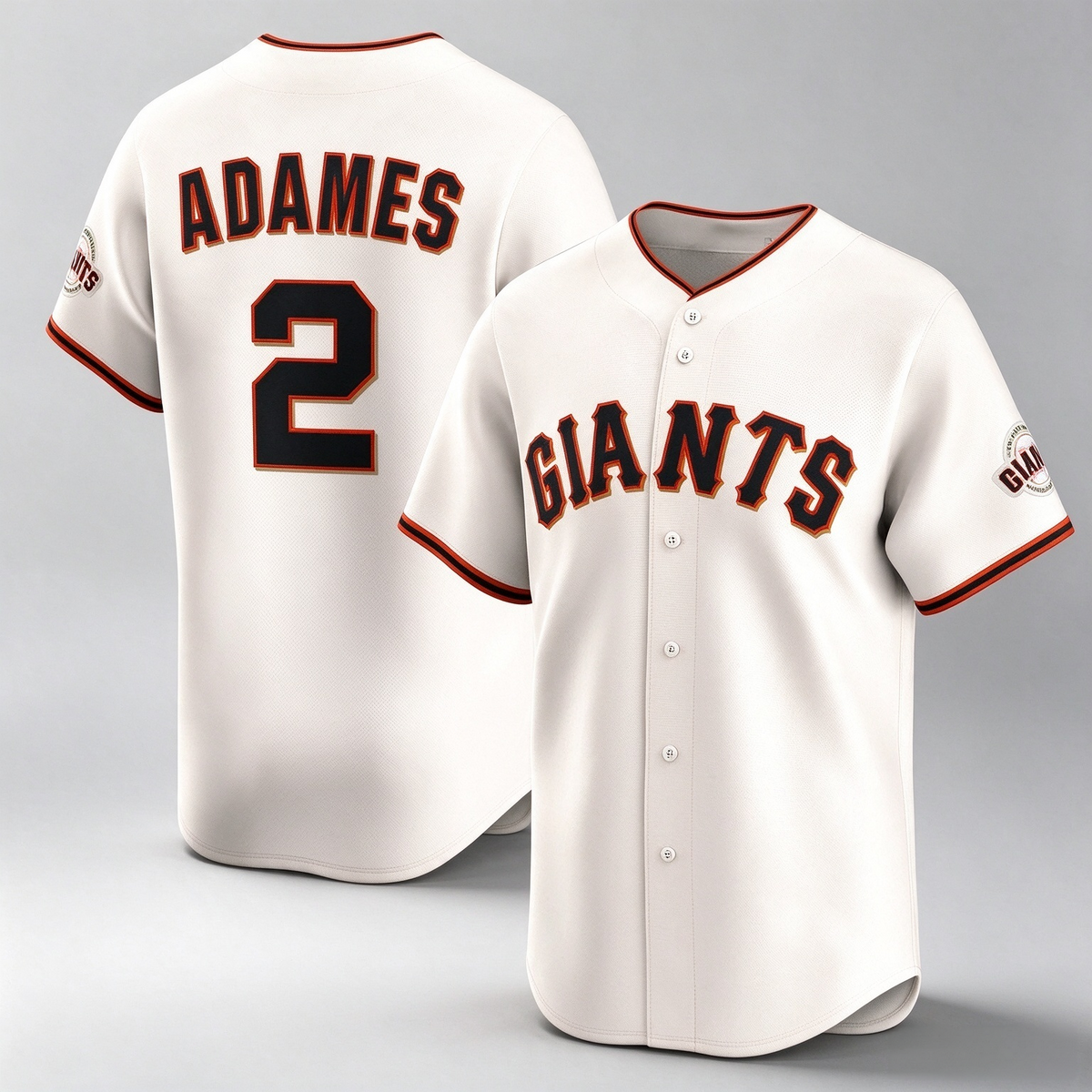 San Francisco Giants #2 Willy Adames Cream Home Limited Player Baseball Jersey