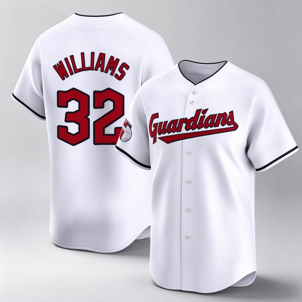Cleveland Guardians #32 Gavin Williams Player White Limited Home Stitched Baseball Jersey