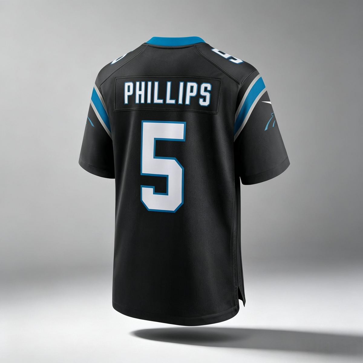 C.Panthers #5 Phillips Black PHIN Game Stitched Jerseys