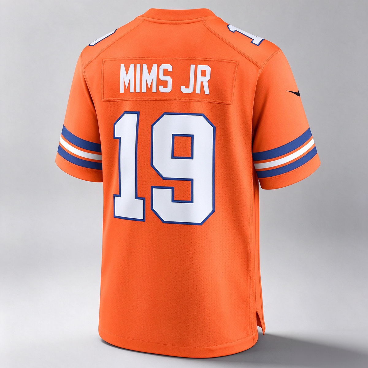D.Broncos #19 Marvin Mims Jr Orange Mile High Collection 1977 Throwback Player Game Stitched Football American Jersey