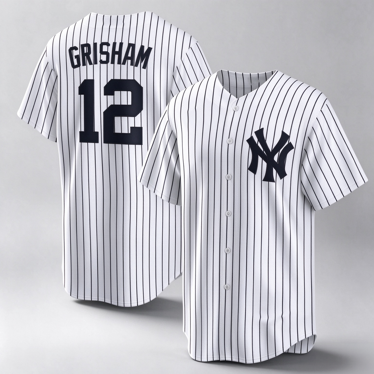 New York Yankees #12 Trent Grisham White Home Replica Baseball Jersey