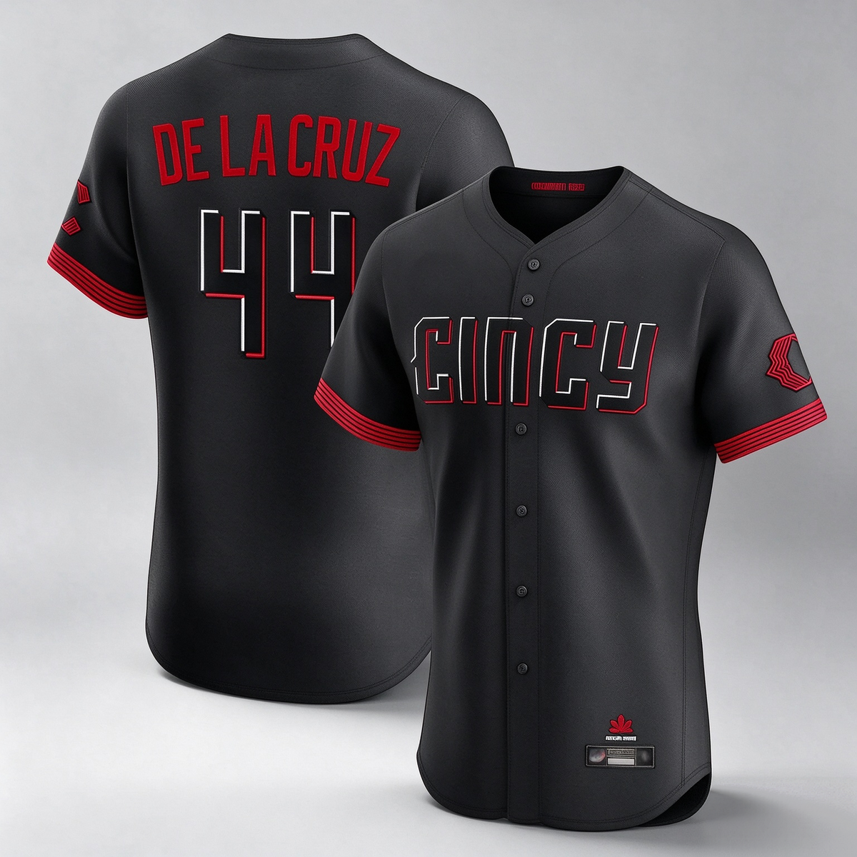 Cincinnati Reds #44 Elly De La Cruz Player Black City Connect Limited Elite Home Stitched Baseball Jersey