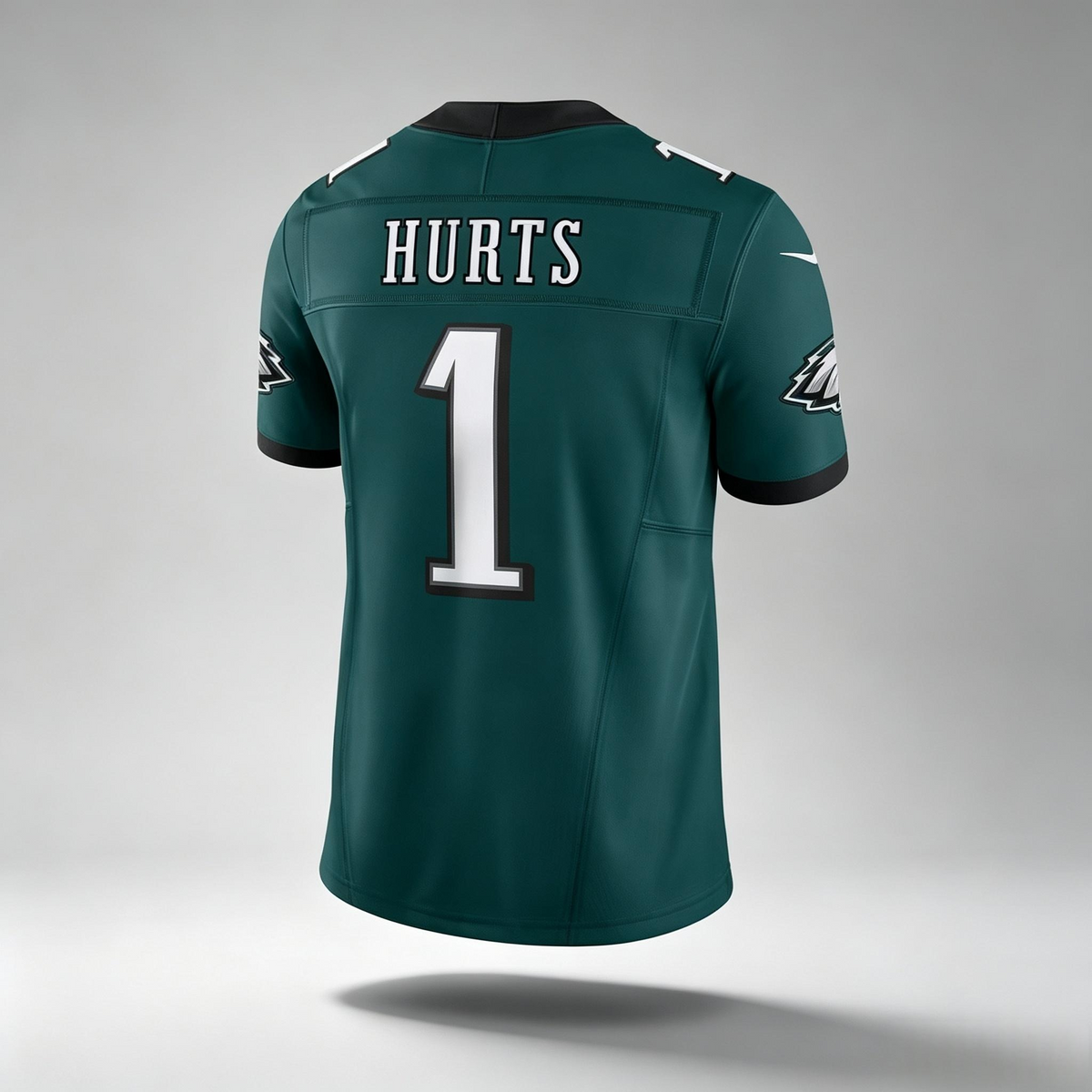 P.Eagles #1 Hurts Green PHIN Team Vapor F.U.S.E. Stitched Limited Jerseys