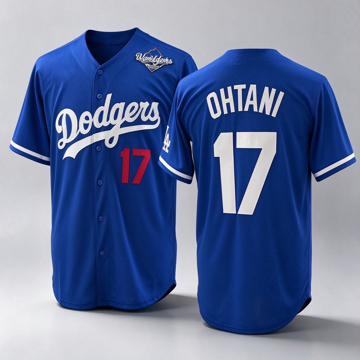 Los Angeles Dodgers #17 Shohei Ohtani Royal 2025 World Series Limited Stitched Baseball Jersey