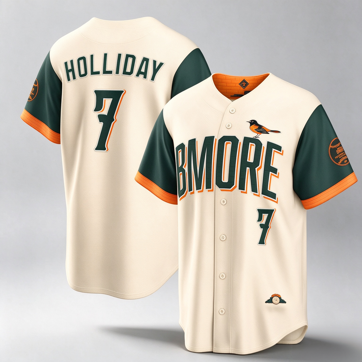 Baltimore Orioles #7 Jackson Holliday Natural 2026 City Connect Stadium Baseball Jersey