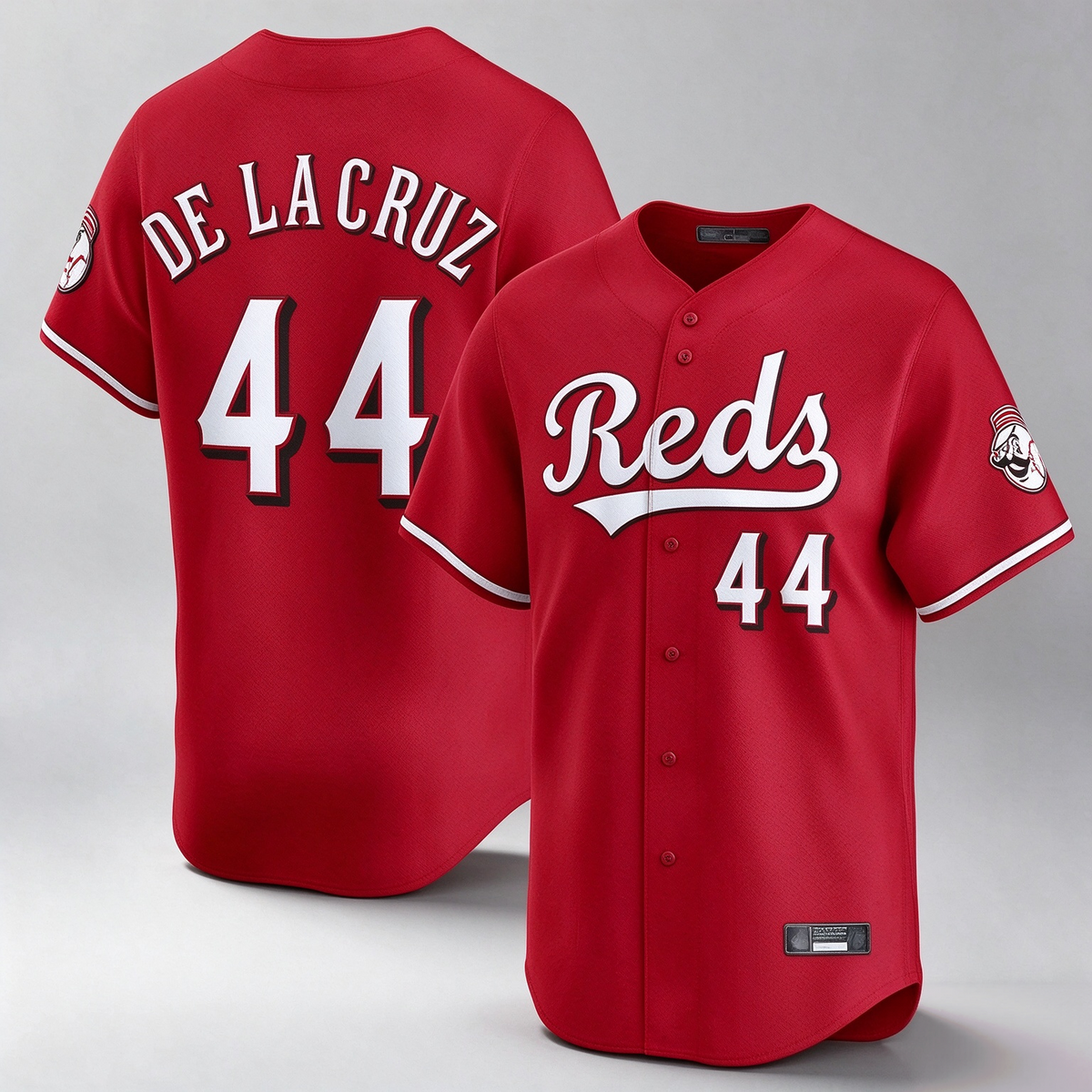 Cincinnati Reds #44 Elly De La Cruz Player Red Home Limited Stitched Baseball Jersey