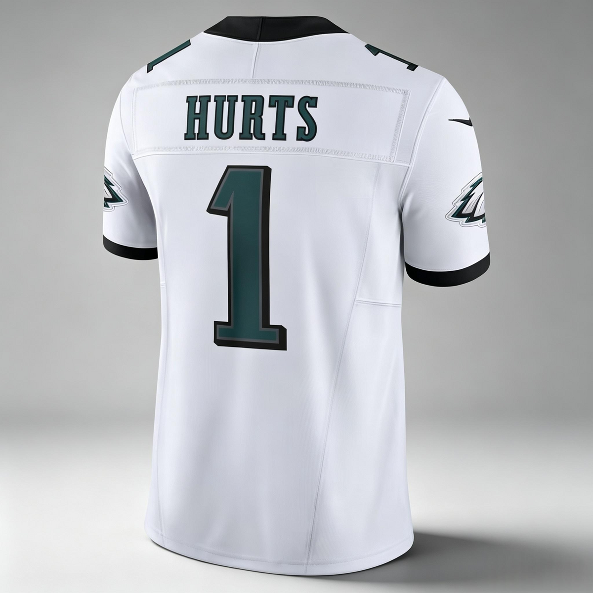 PHIN P.Eagles #1 Jalen Hurts White Away Legend Stitched Jerseys