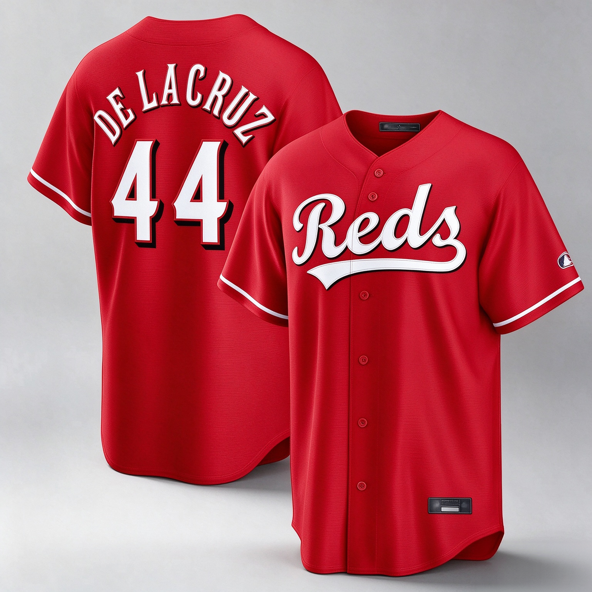 Cincinnati Reds #44 Elly De La Cruz Player Red Home Game Stitched Baseball Jersey