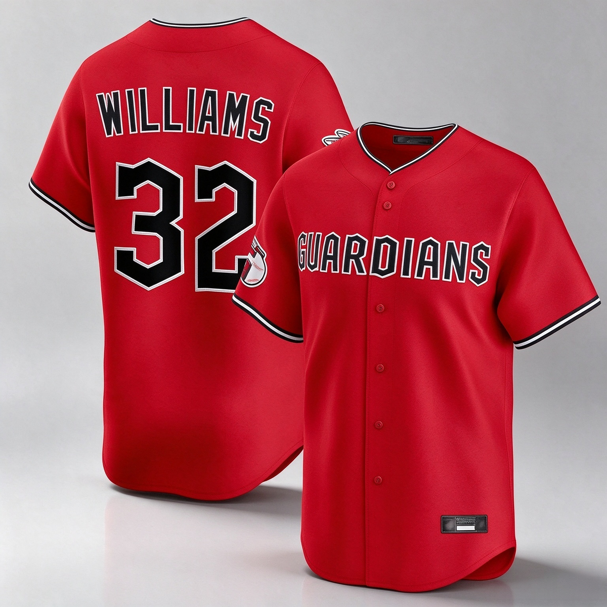 Cleveland Guardians #32 Gavin Williams Player Red Limited Home Stitched Baseball Jersey