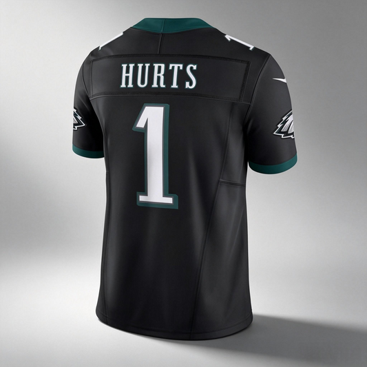 PHIN P.Eagles #1 Jalen Hurts Player Black Vapor F.U.S.E. Limited Baseball Stitched Jerseys
