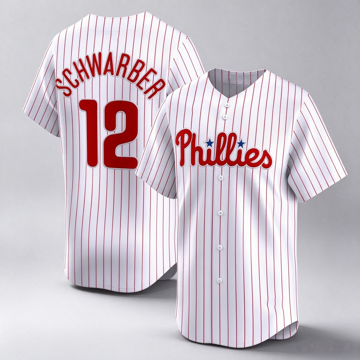 Philadelphia Phillies #12 Kyle Schwarber White Home Limited Player Baseball Jersey