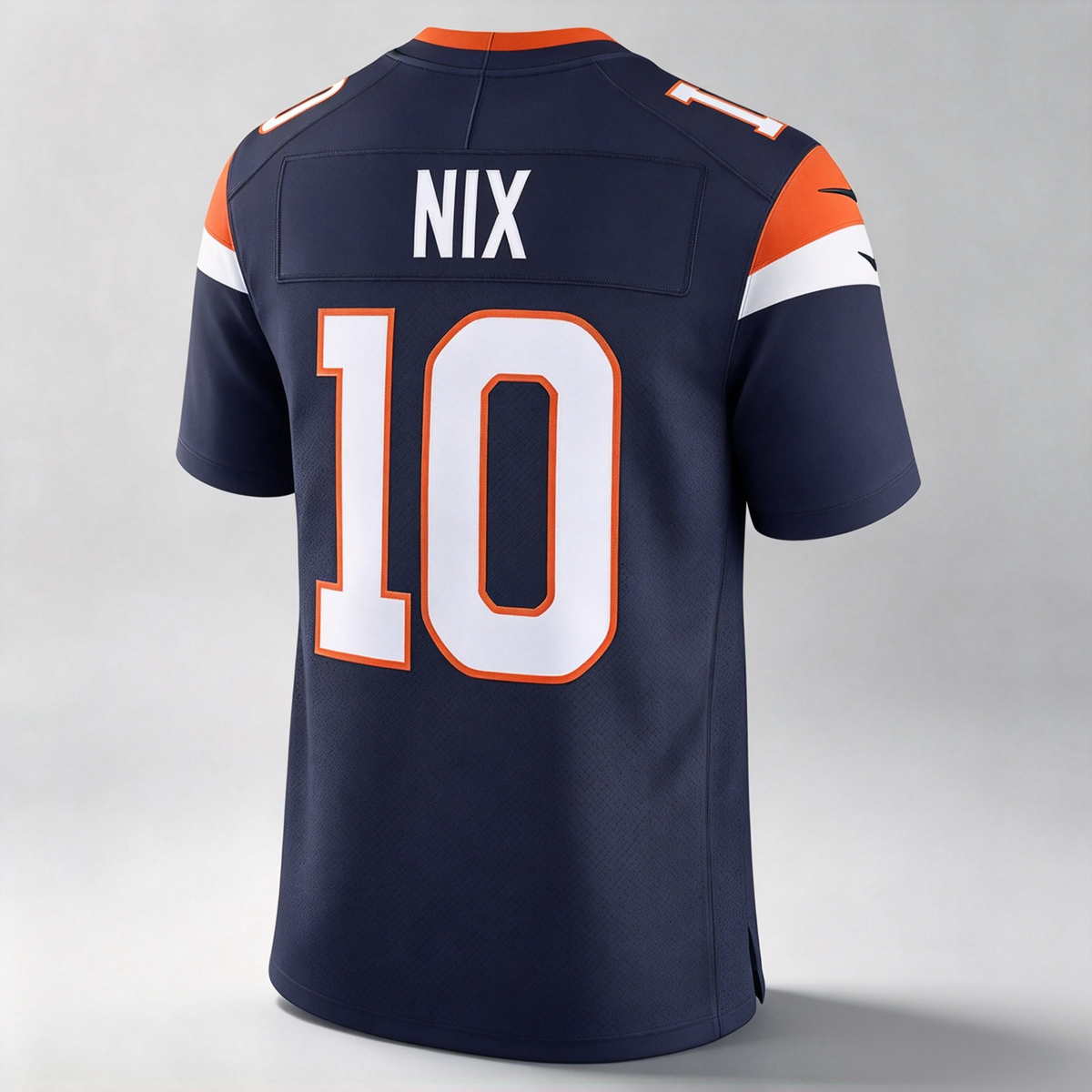 D.Broncos #10 Bo Nix Navy Alternate Game Stitched Football American Jersey