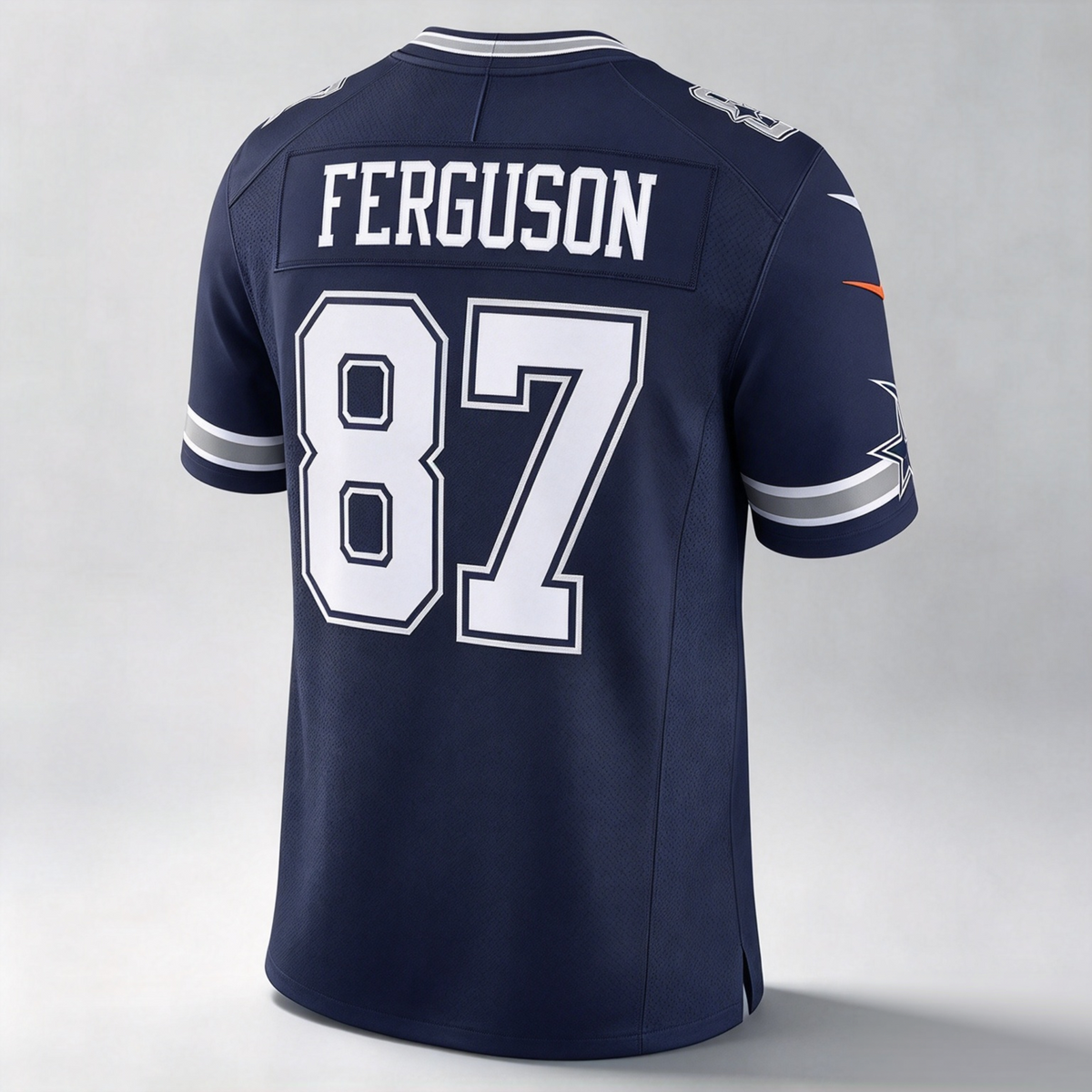 D.Cowboys #87 Jake Ferguson Navy Team Game Stitched Football American Jersey