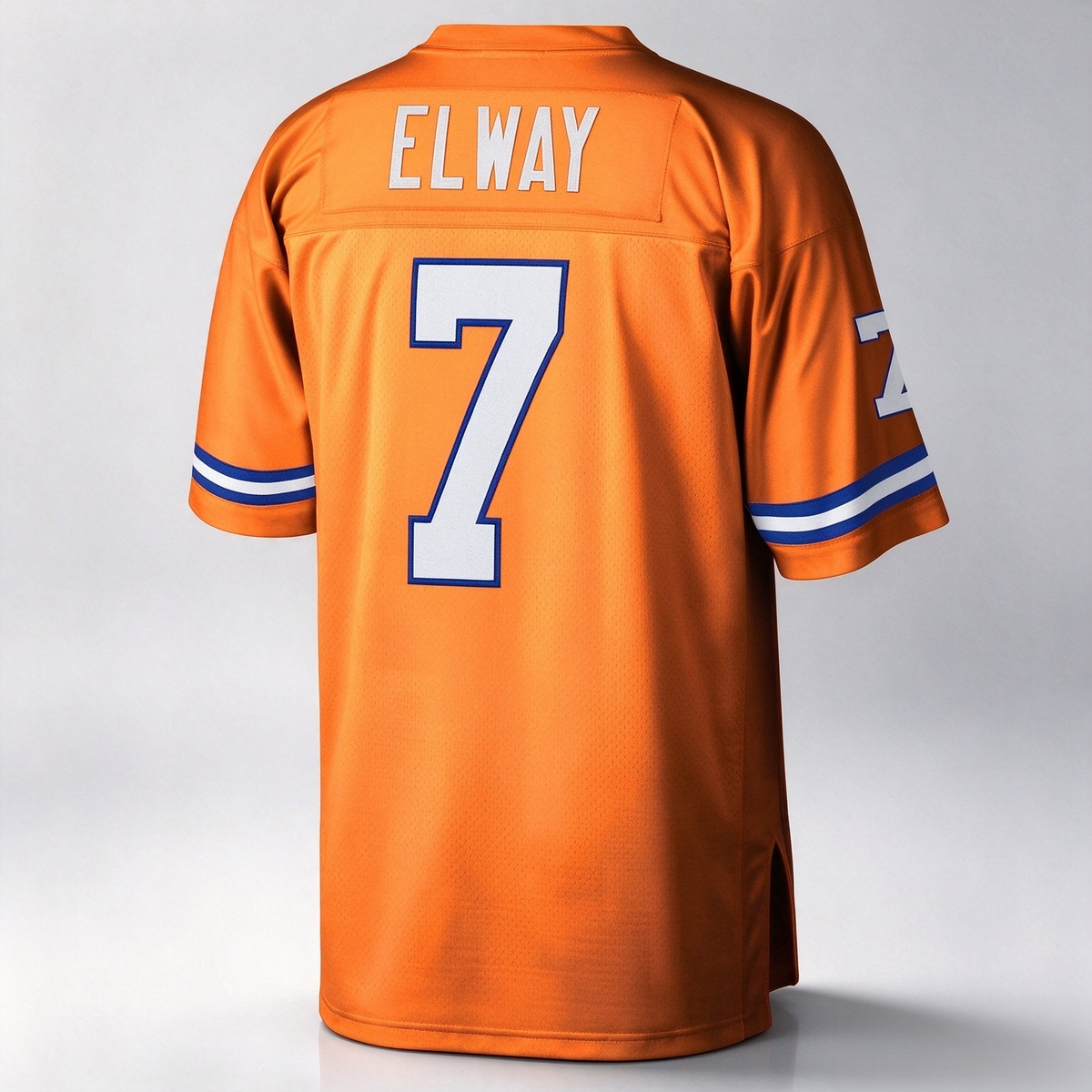 D.Broncos #7 John Elway Mitchell & Ness Orange Legacy Retired Player Stitched Football American Jersey