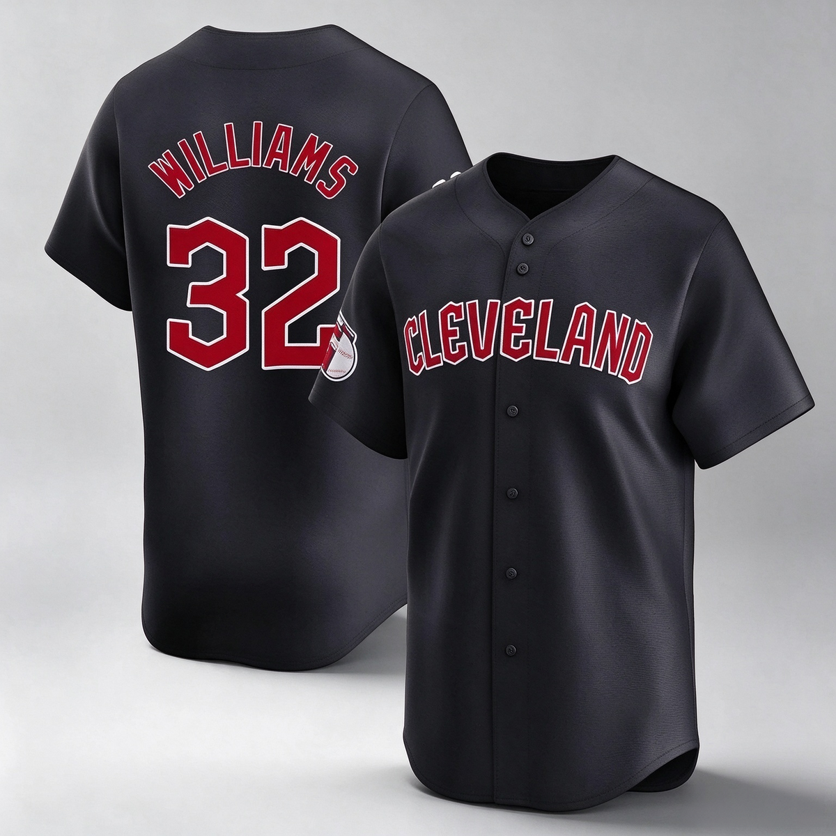 Cleveland Guardians #32 Gavin Williams Player Navy Limited Home Game Stitched Baseball Jersey