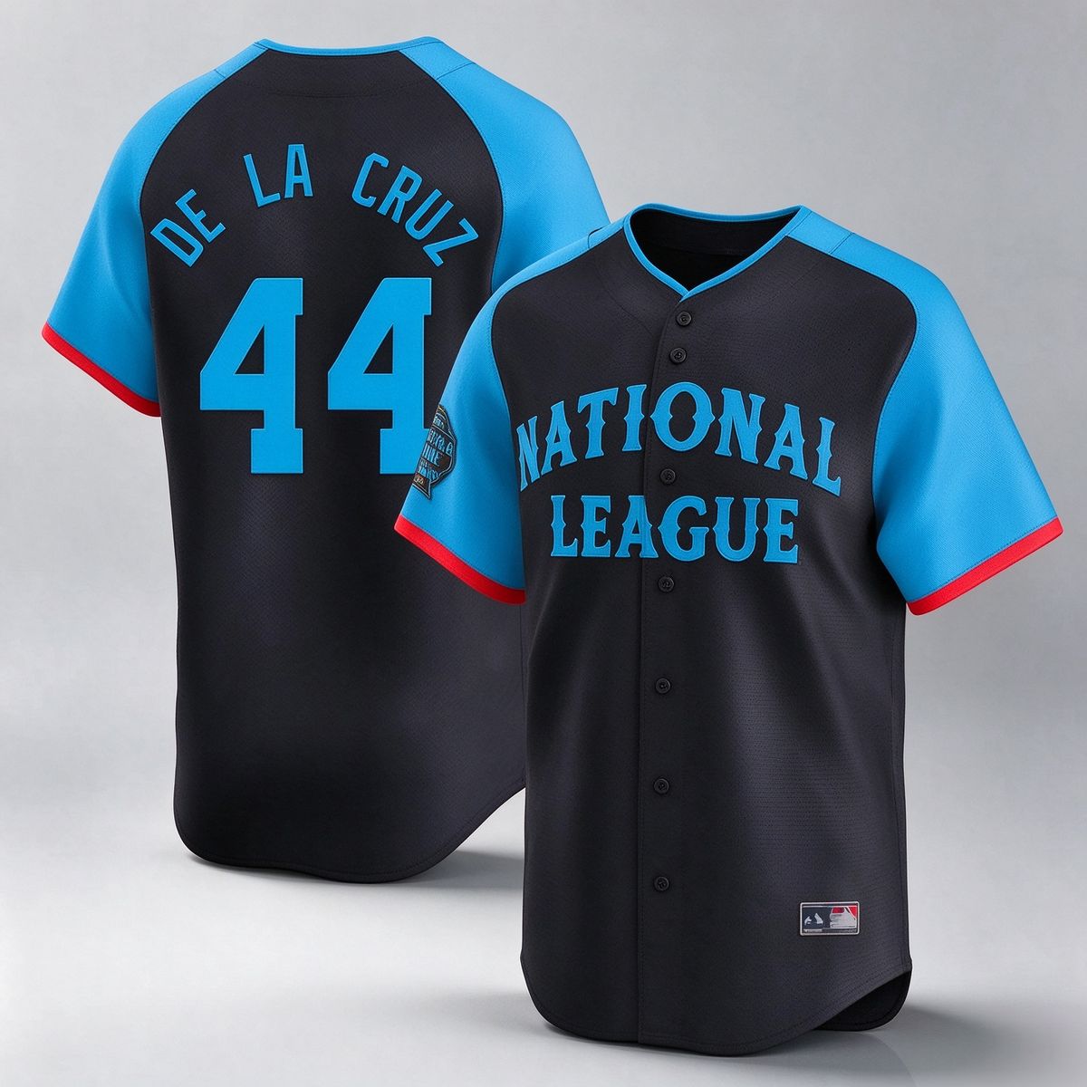 Cincinnati Reds #44 Elly De La Cruz Player Navy Limited National League All-Star Game Stitched Baseball Jersey