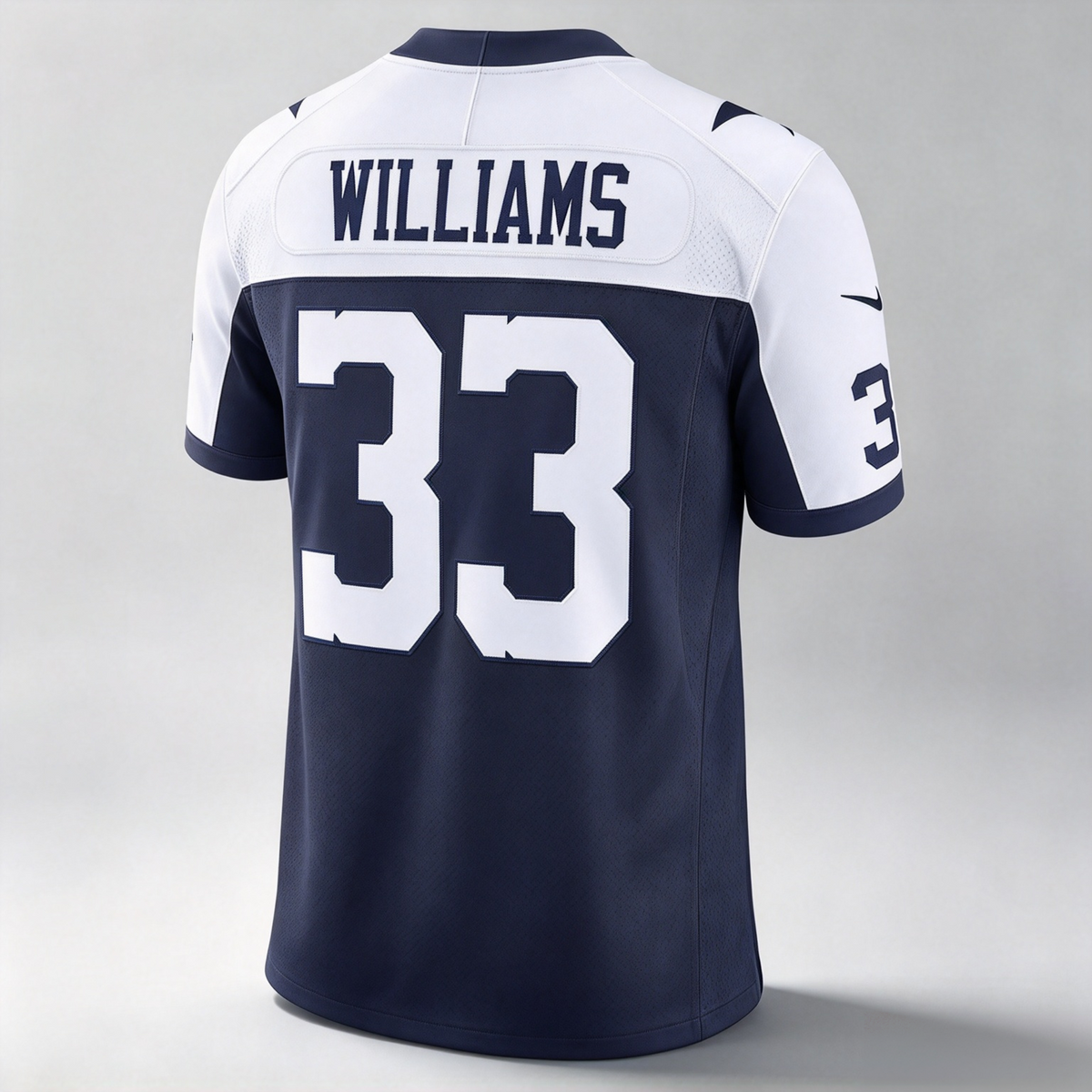 D.Cowboys #33 Javonte Williams Navy Alternate Game Stitched Football American Jersey
