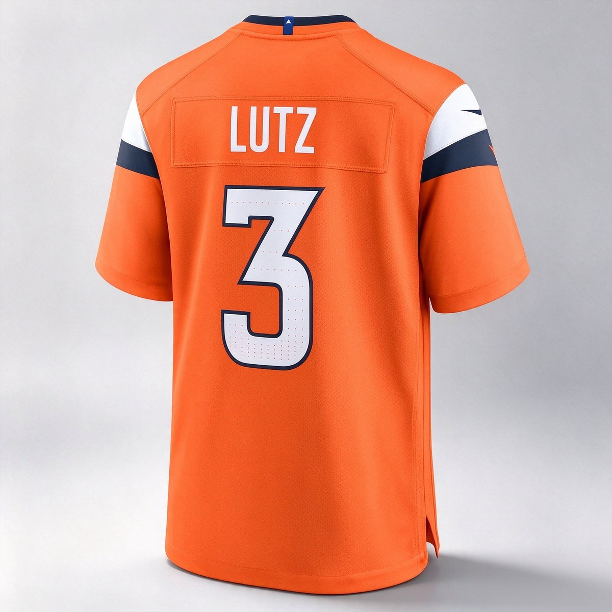 D.Broncos #3 Wil Lutz Orange Team Game Stitched Football American Jersey