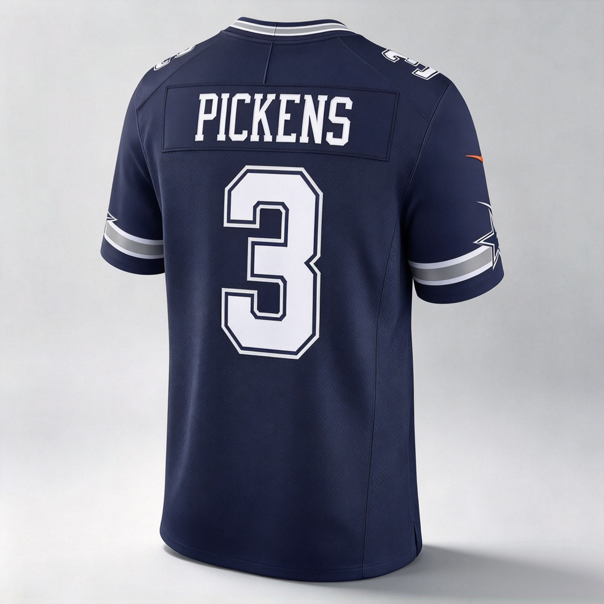 D.Cowboys #3 George Pickens Navy Game Stitched Football American Jersey