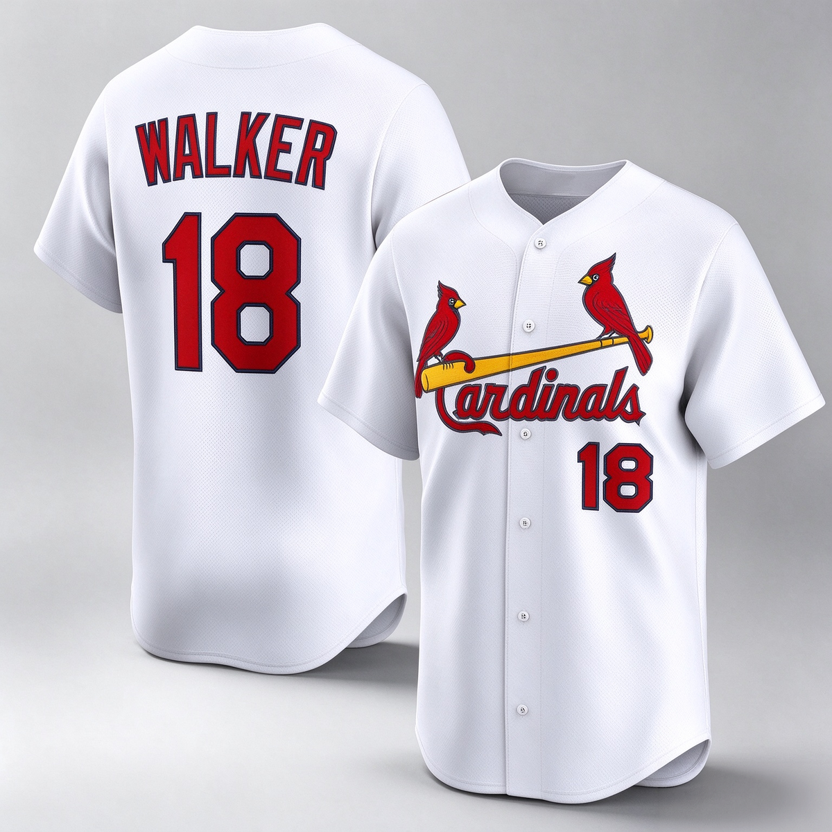 St. Louis Cardinals #18 Jordan Walker White Home Limited Player Baseball Jersey