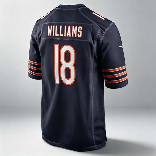 PHIN C.Bears #18 Caleb Williams Navy Game Stitched Jerseys