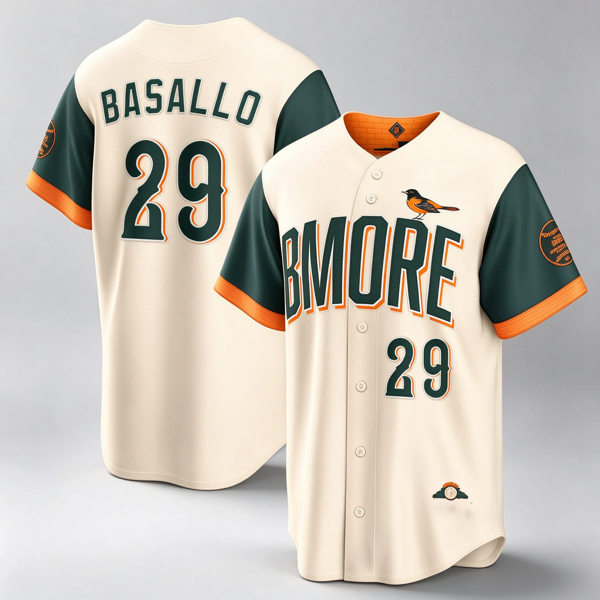 Baltimore Orioles #29 Samuel Basallo Natural 2026 City Connect Stadium Baseball Jersey