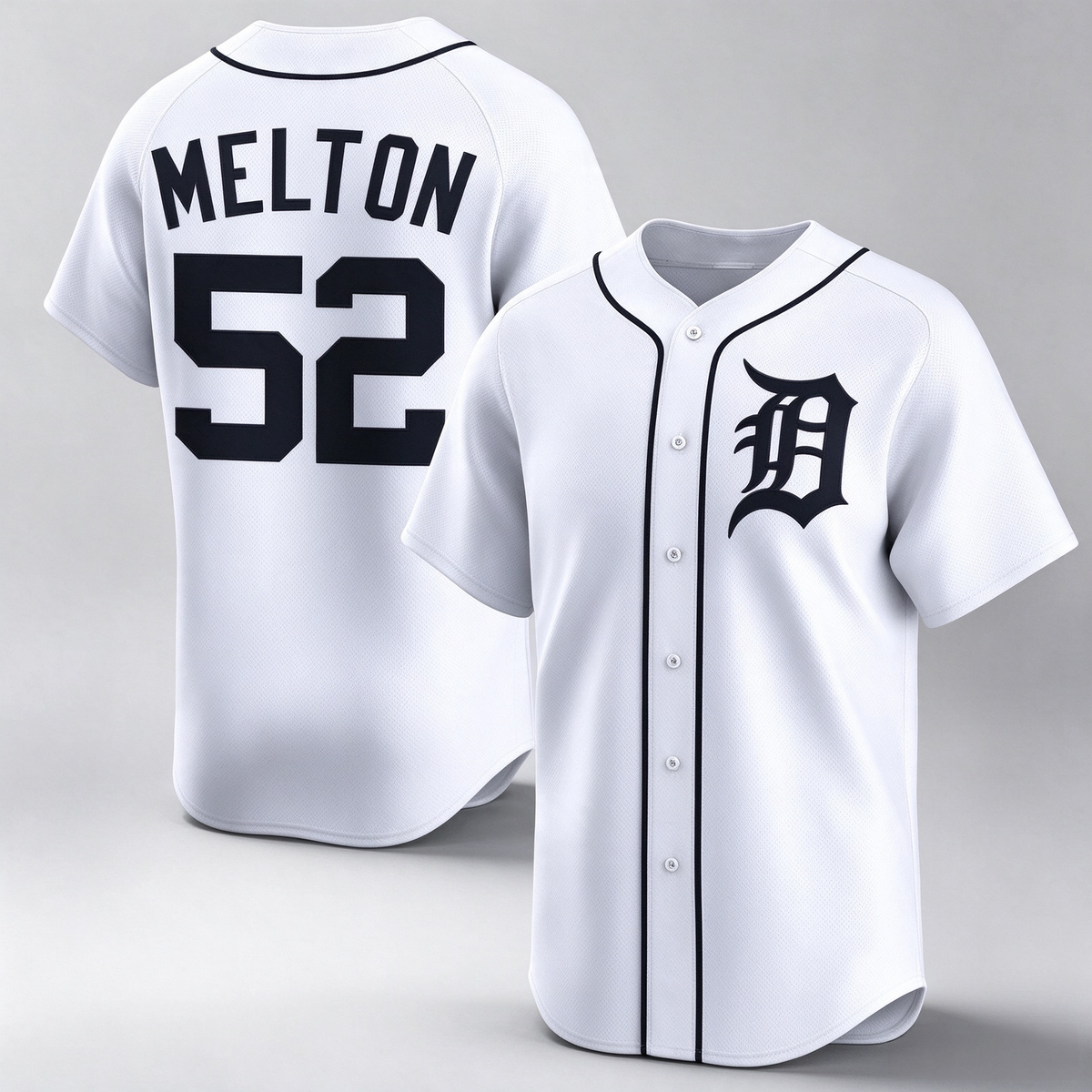 Detroit Tigers #52 Troy Melton White 2024 Home Limited Stitched Baseball Jersey