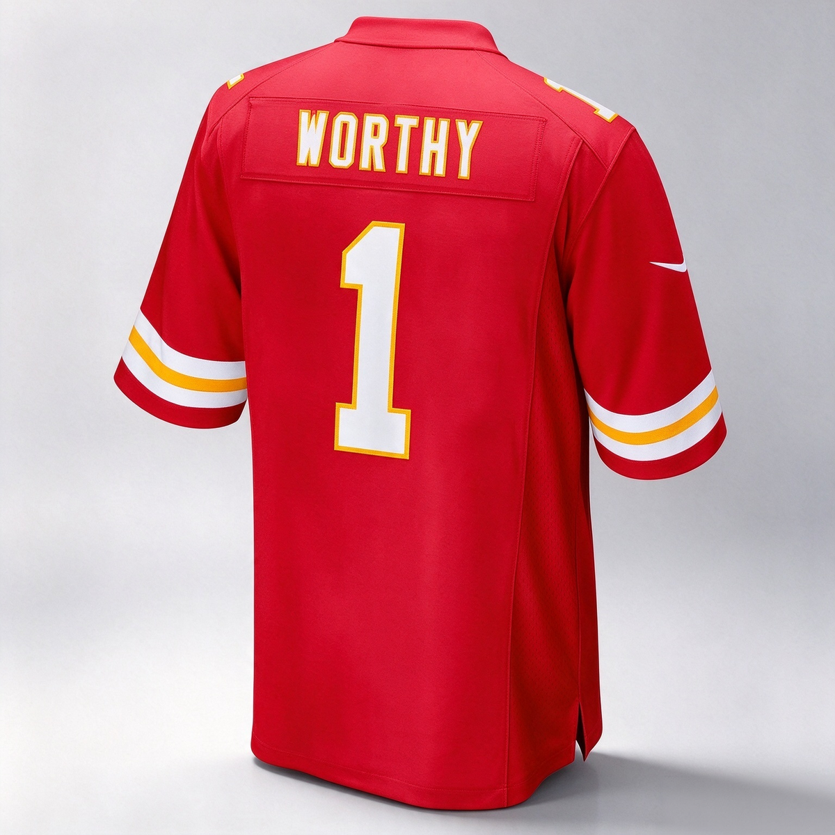 KC.Chiefs #1 Xavier Worthy Red Player Game Football Stitched Jersey