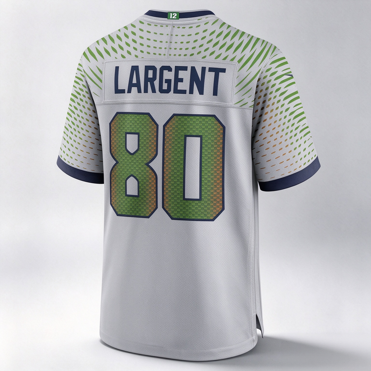 S.Seahawks #80 Steve Largent 2025 Rivalries Collection Retired Player Game Jersey - Wolf Gray