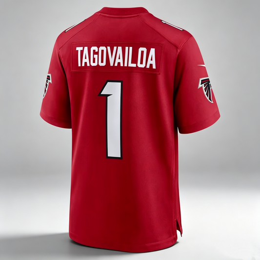 ATL.Falcons #1 Tua Tagovailoa Red PHIN Team Vapor F.U.S.E. Stitched Sweater Stitched Jerseys