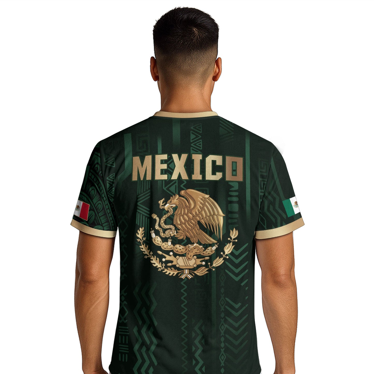 Mexico Soccer Jersey Aztec Eagle Heritage Green Gold Mexican Football Shirt