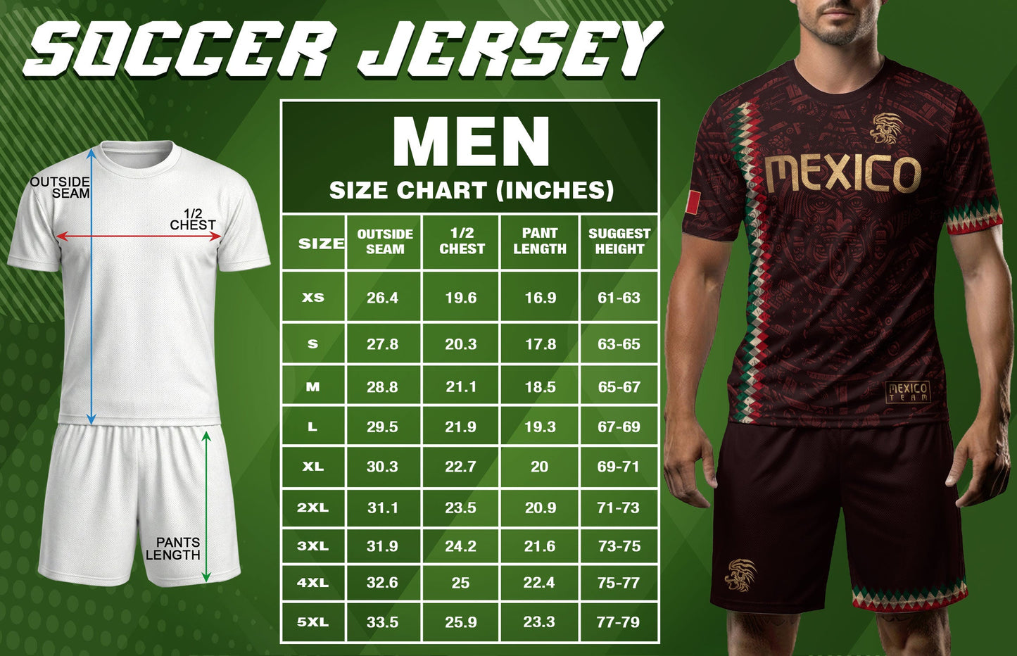 Mexico Soccer Jersey Maroon Gold Aztec Heritage - Mexico National Team Fan Football Shirt