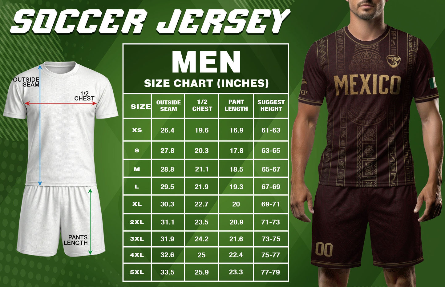 Mexico Soccer Jersey Custom Name Number Aztec Calendar Maroon Shirt