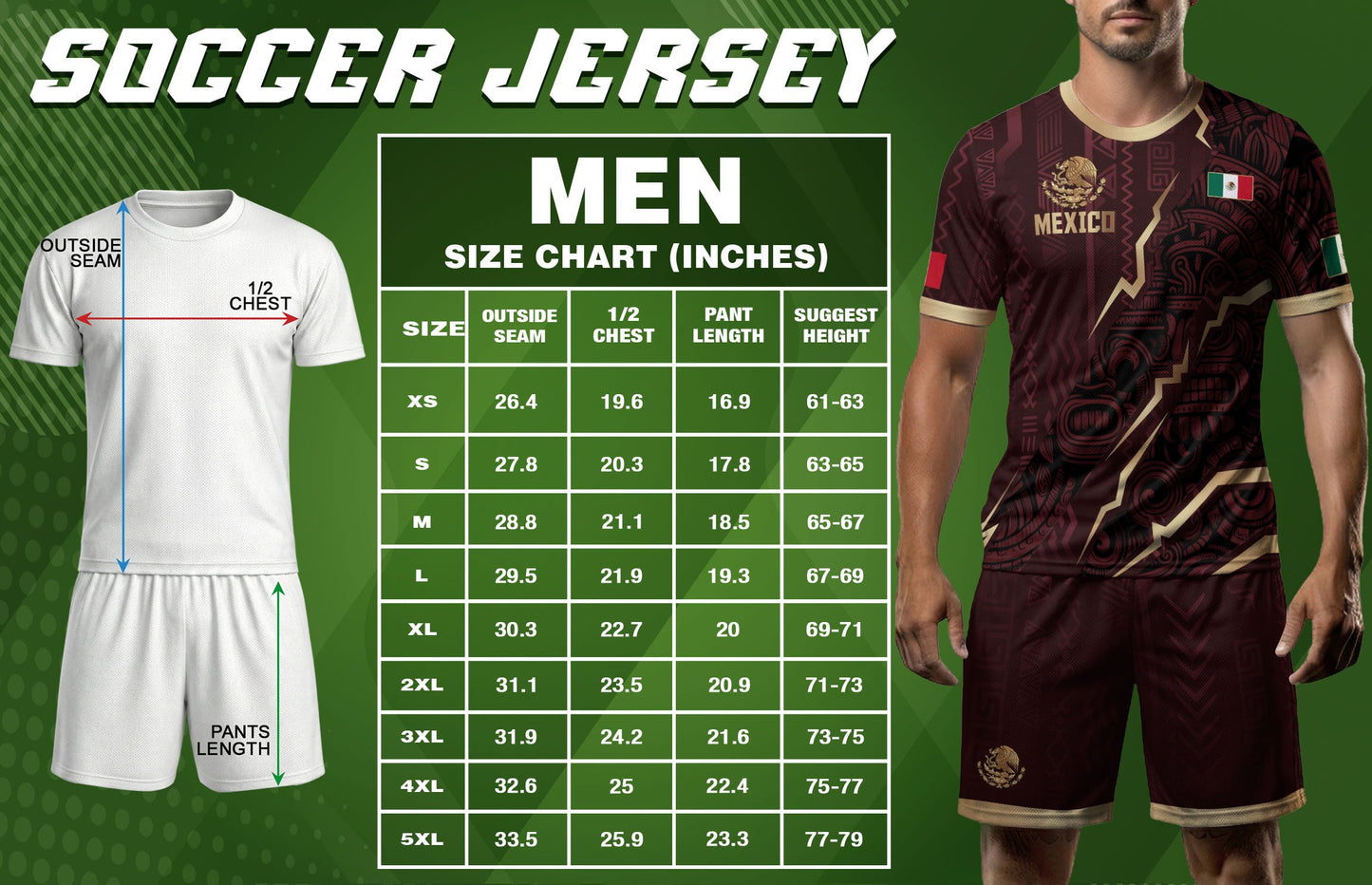 Mexico Soccer Jersey Maroon Aztec Eagle Heritage Gold Trim Mexican Football Shirt