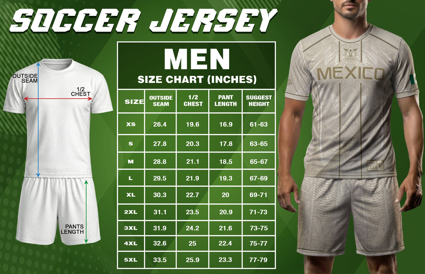 Mexico Soccer Jersey Men Beige Gold Aztec Calendar Mexican Football Shirt
