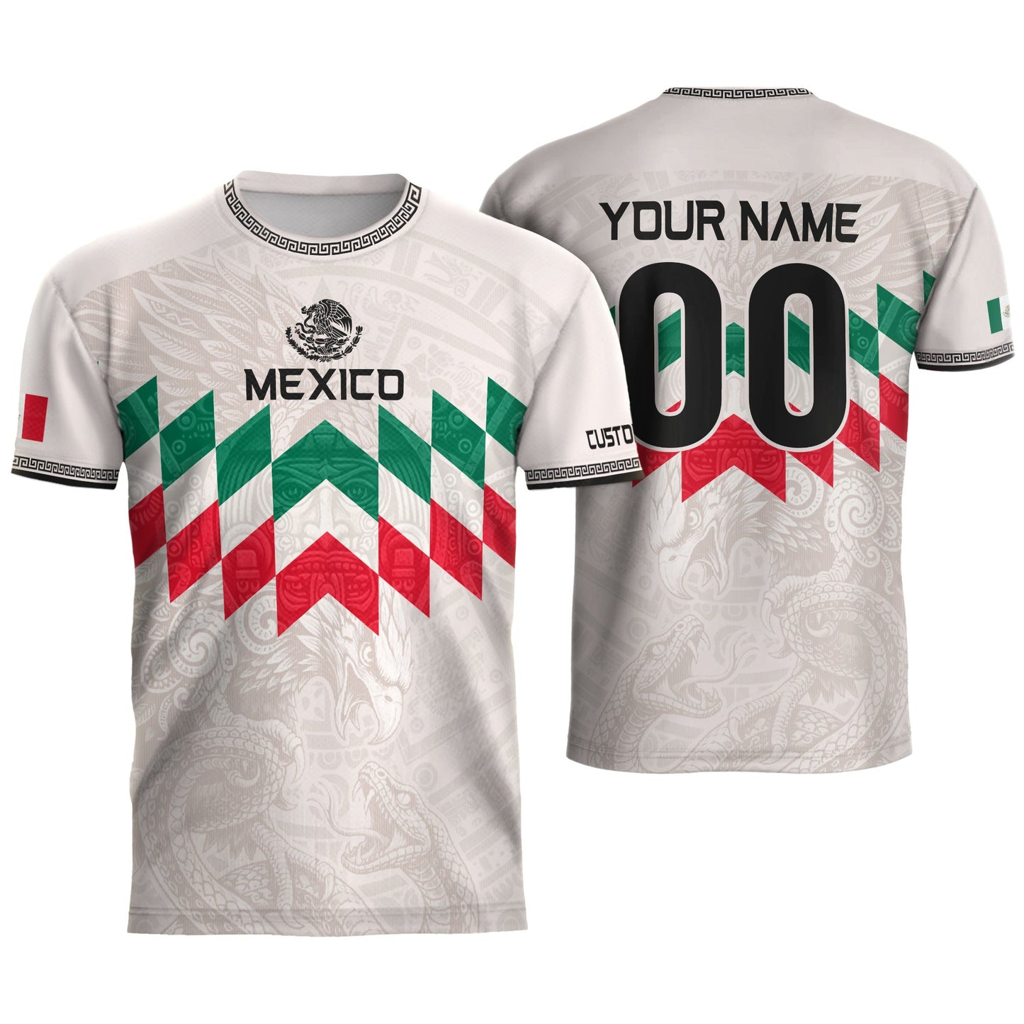Custom Mexico Soccer Jersey Men Women White Mexican Football Jersey Playera De Mexico Jersey De Mexico
