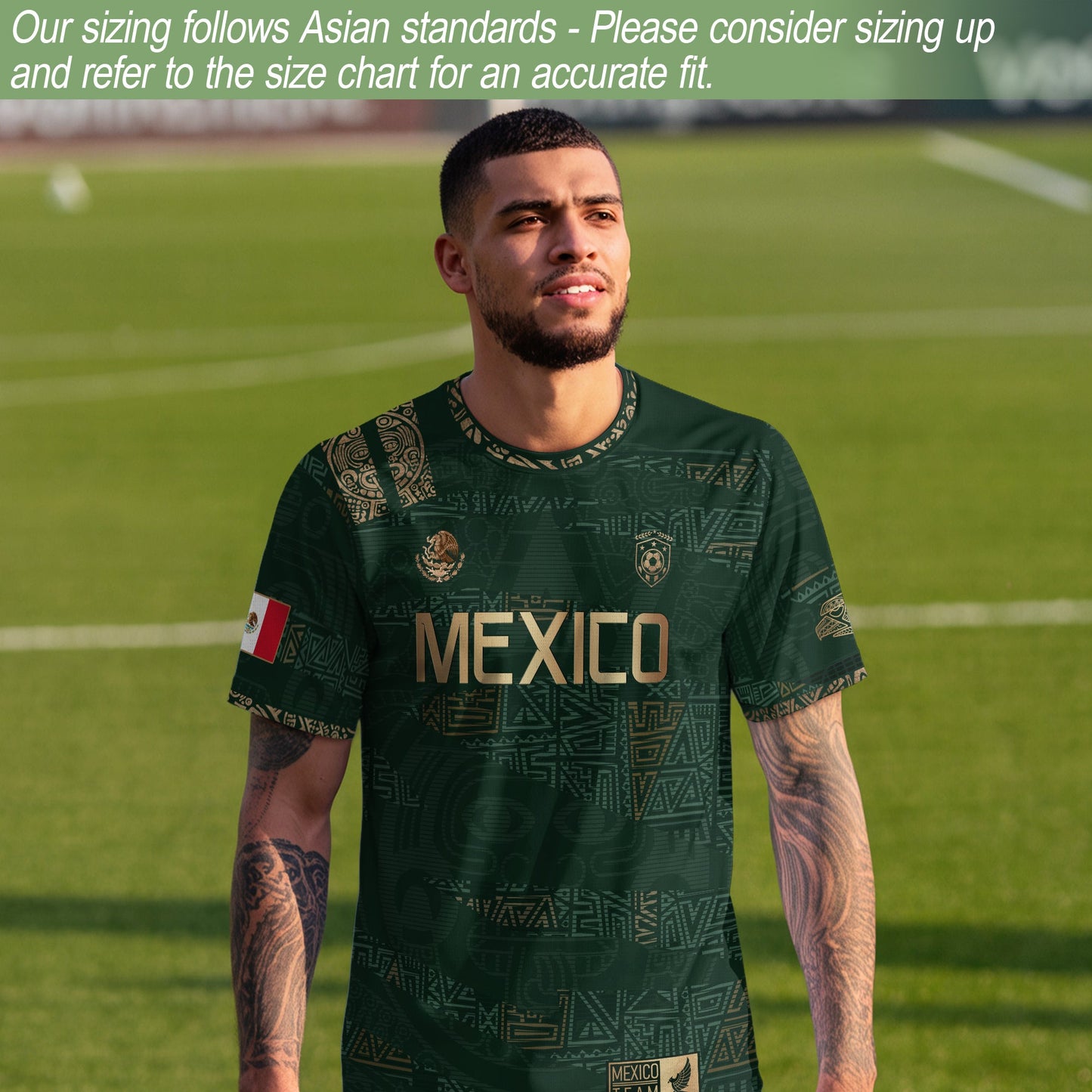 TEST BUNDLE - Mexico Green Gold Aztec Heritage Soccer Jersey (Copy)